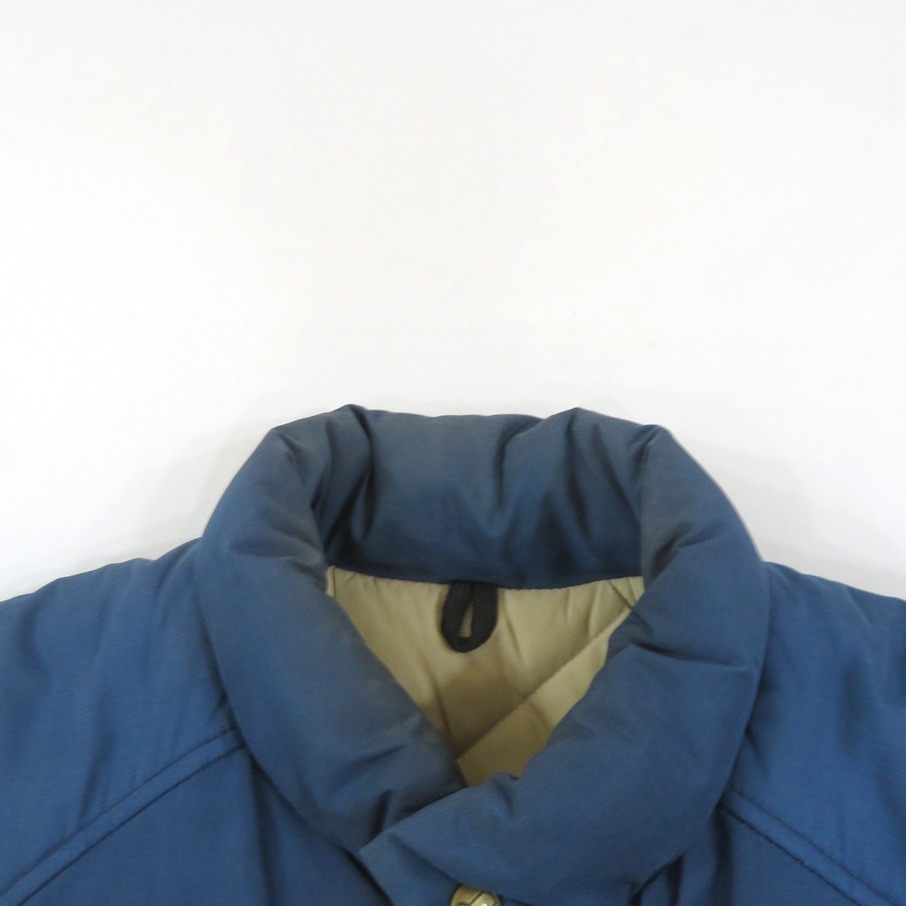 Woolrich Blue Puffer Jacket Zip Up Coat Sz L 1970s - Picture 6 of 9